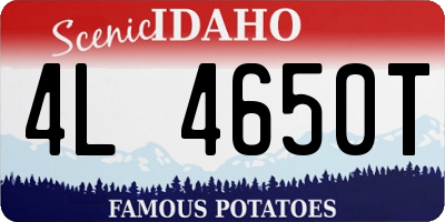 ID license plate 4L4650T