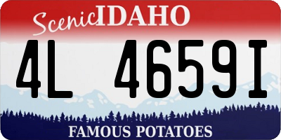 ID license plate 4L4659I