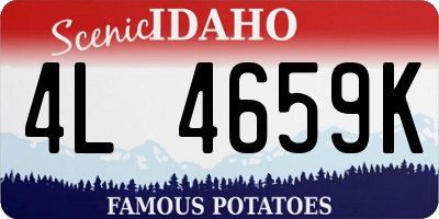 ID license plate 4L4659K