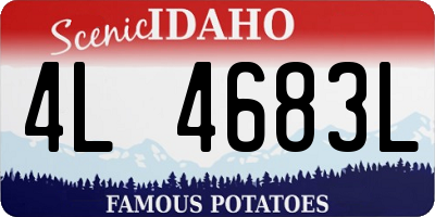 ID license plate 4L4683L