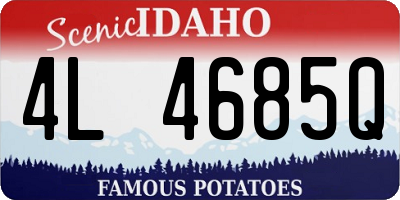 ID license plate 4L4685Q
