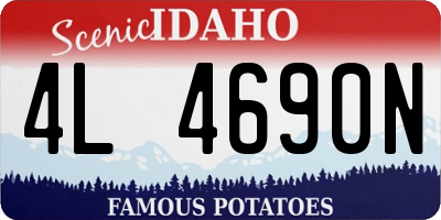 ID license plate 4L4690N