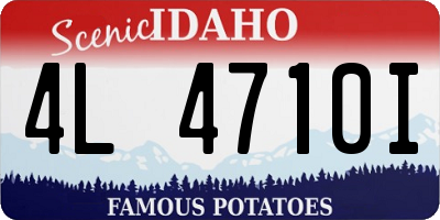 ID license plate 4L4710I