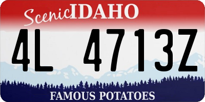 ID license plate 4L4713Z