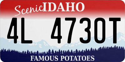 ID license plate 4L4730T