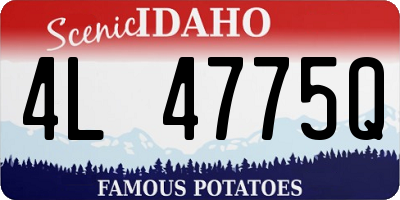 ID license plate 4L4775Q