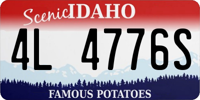 ID license plate 4L4776S