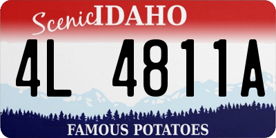 ID license plate 4L4811A