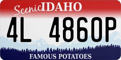 ID license plate 4L4860P