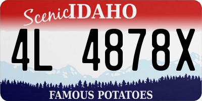 ID license plate 4L4878X