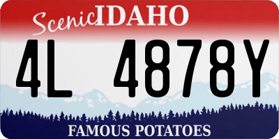 ID license plate 4L4878Y