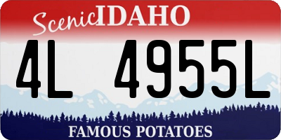 ID license plate 4L4955L