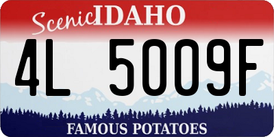 ID license plate 4L5009F
