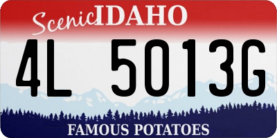 ID license plate 4L5013G