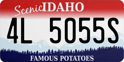 ID license plate 4L5055S