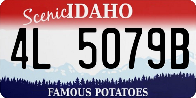 ID license plate 4L5079B
