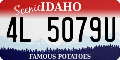 ID license plate 4L5079U