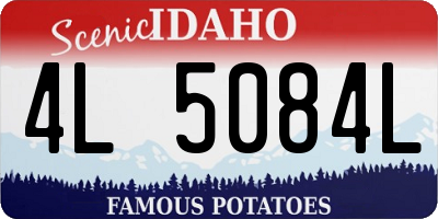 ID license plate 4L5084L