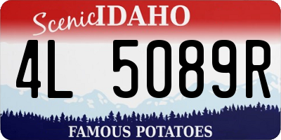 ID license plate 4L5089R