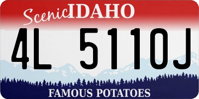 ID license plate 4L5110J