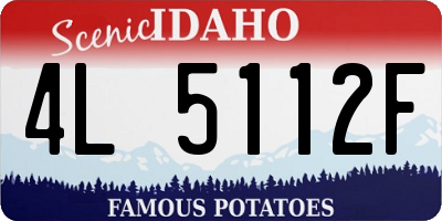 ID license plate 4L5112F