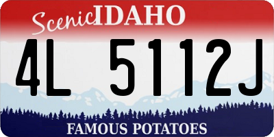 ID license plate 4L5112J