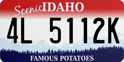 ID license plate 4L5112K