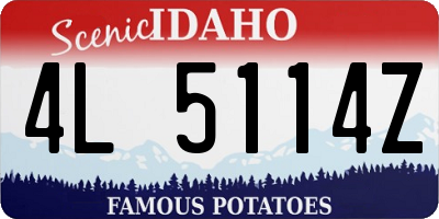 ID license plate 4L5114Z