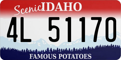 ID license plate 4L5117O