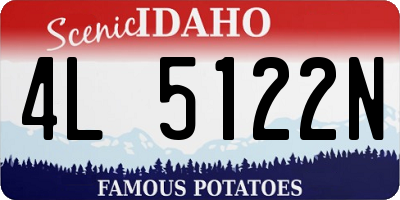 ID license plate 4L5122N