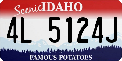 ID license plate 4L5124J