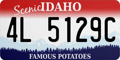 ID license plate 4L5129C