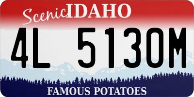 ID license plate 4L5130M