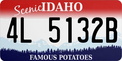 ID license plate 4L5132B