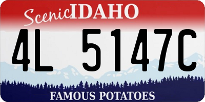 ID license plate 4L5147C