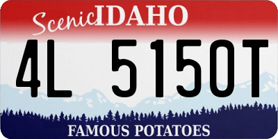 ID license plate 4L5150T