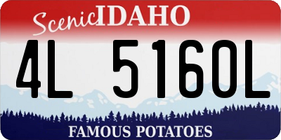 ID license plate 4L5160L