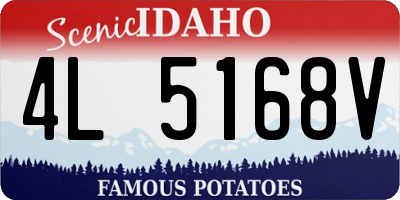 ID license plate 4L5168V