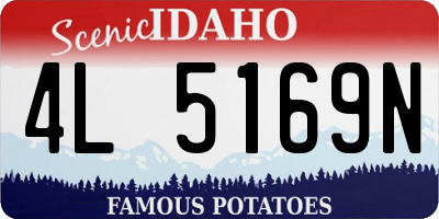 ID license plate 4L5169N