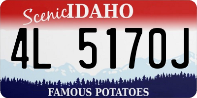 ID license plate 4L5170J
