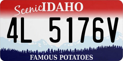 ID license plate 4L5176V
