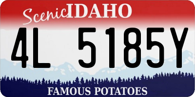 ID license plate 4L5185Y