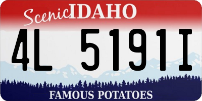ID license plate 4L5191I