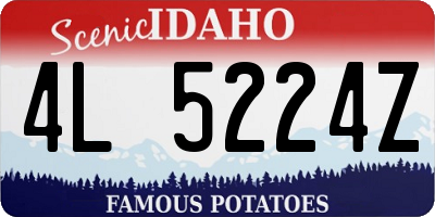 ID license plate 4L5224Z