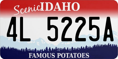 ID license plate 4L5225A