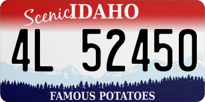 ID license plate 4L5245O
