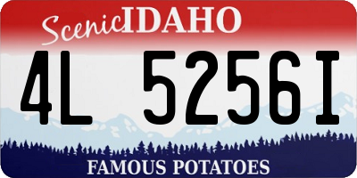 ID license plate 4L5256I