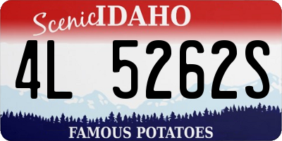 ID license plate 4L5262S