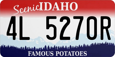 ID license plate 4L5270R
