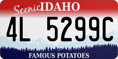 ID license plate 4L5299C